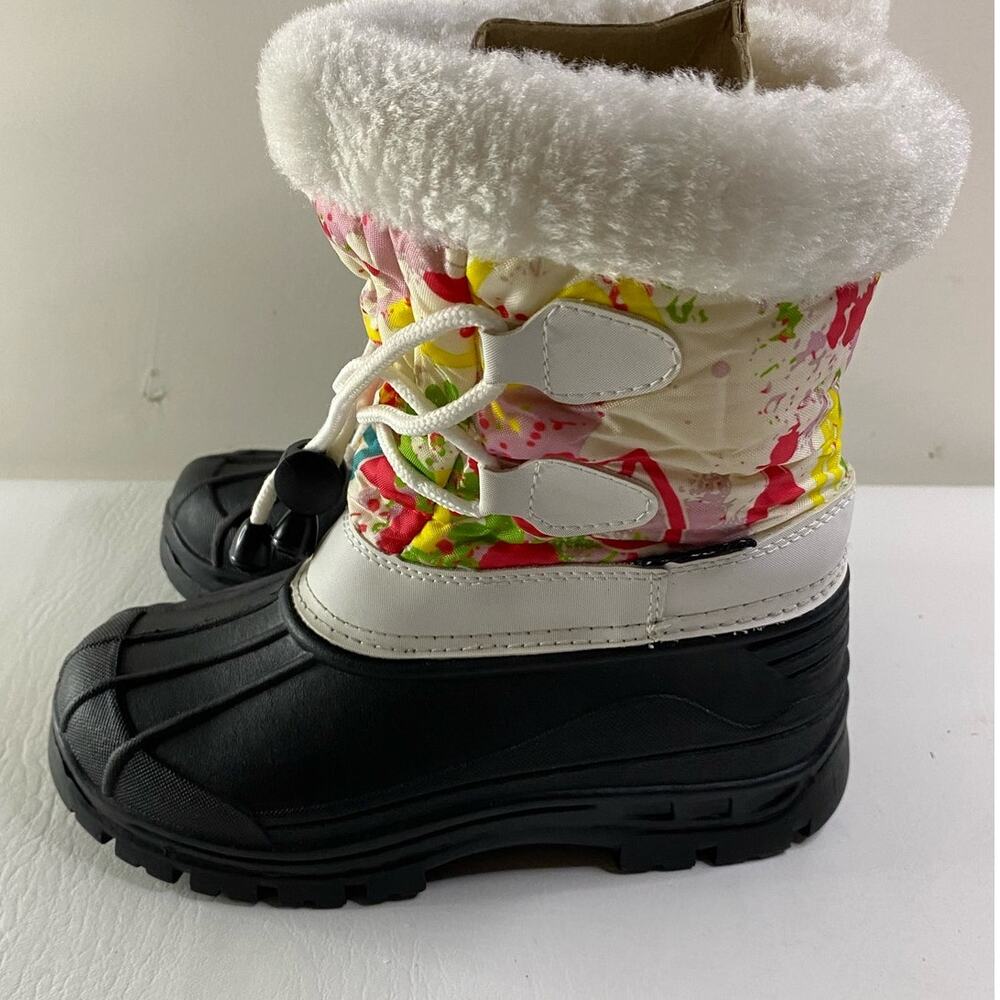 LONSOEN Winter Snow Boots for girls Cold weather Size 30
